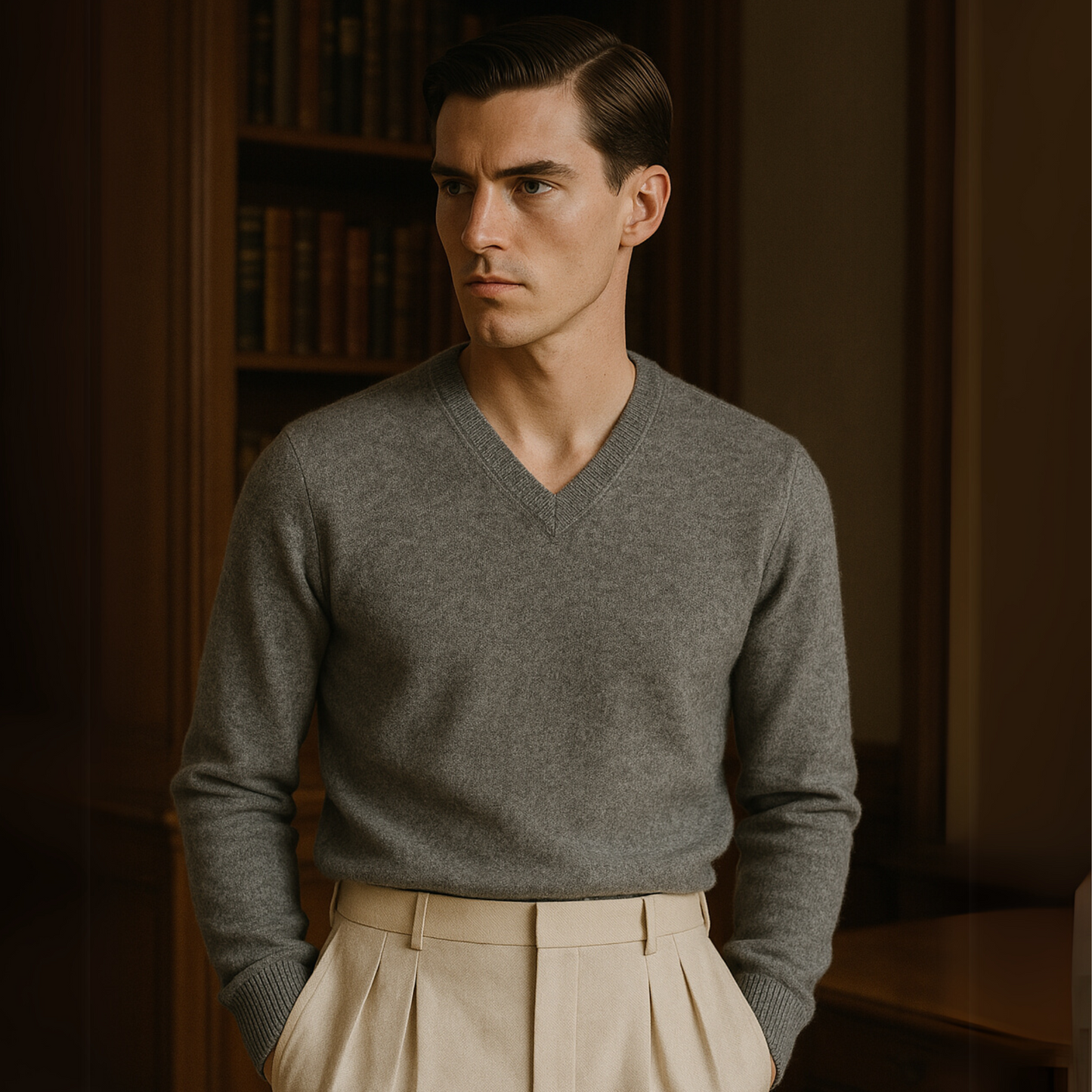 MOUNTAIN BREEZE V-NECK CASHMERE