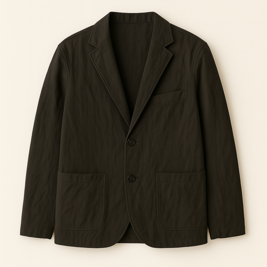 MIDNIGHT LINEN BLAZER