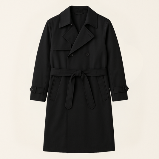 NOIR BUSINESS TRENCH COAT
