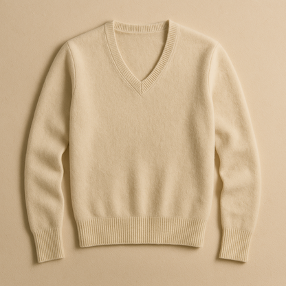 GRAND ALPINE V-NECK KNIT TOP