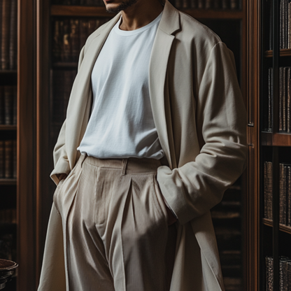 IVORY EXECUTIVE DIRECTOR OVERSIZED HEAVYWEIGHT T-SHIRT
