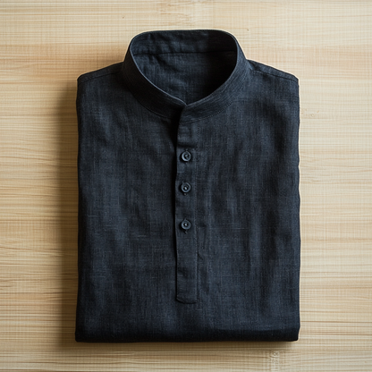 Midnight Linen Shirt