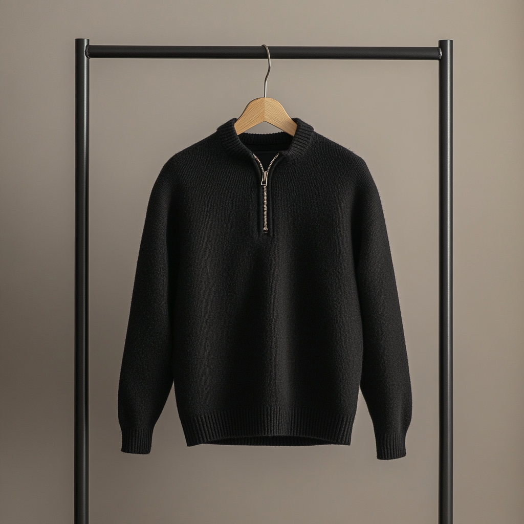 Onyx Classic Zip-Up Knit