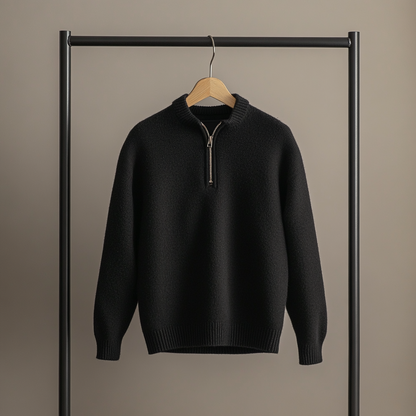 Onyx Classic Zip-Up Knit