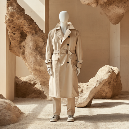 Desert Windbreaker Trench Coat