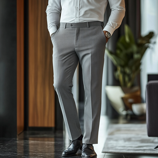 Executive Silk Stripe Trousers