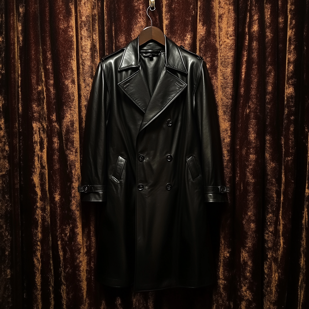 Bavarian Classic Leather Trench Coat