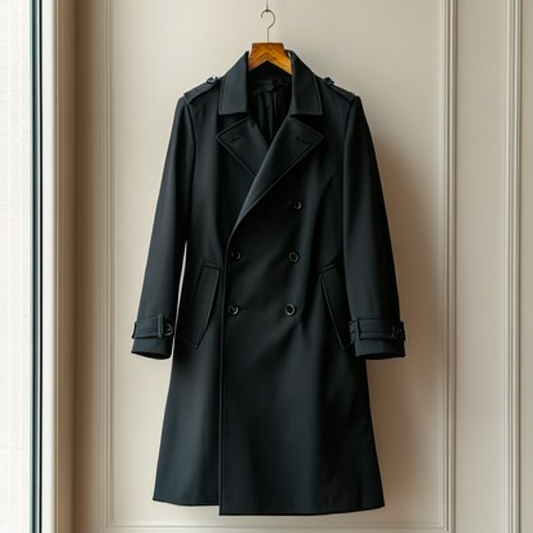 Noir Business Trench Coat