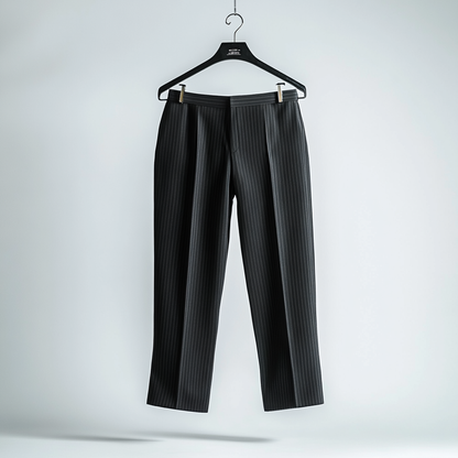 Prestige Silk Pinstripe Trousers