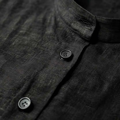 Midnight Linen Shirt